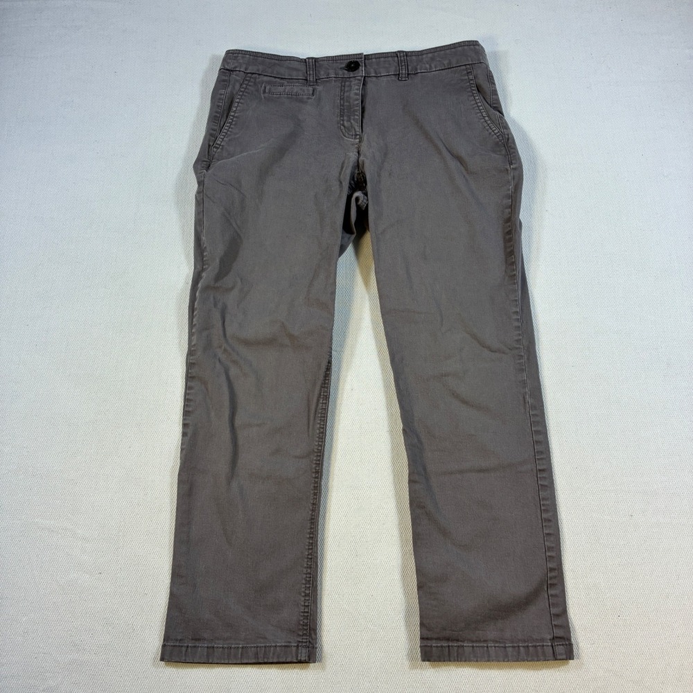 Boden Women's Richmond Cropped Trousers Pants‎ Grey US 8P UK 12P Petite